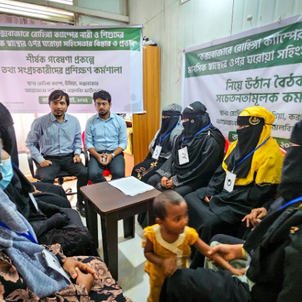 FGD session with Rohingya Women 